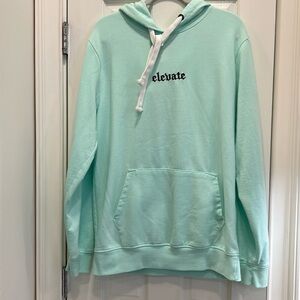 Blind Rooster Mint Green Cotton and Polyester Hoodie Sz.Large